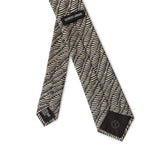 Giorgio Armani Black And White Silk Tie